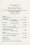 1964 Commencement Baccalaureate Programs - Summer