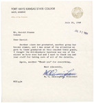 1964 Commencement Ritual, President Cunningham's Note - Summer