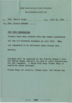 1964 Commencement Ritual, Memorandum - Summer
