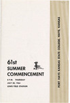 1964 Commencement Programs - Summer