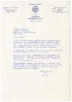 1965 Commencement Alumni, Jacquart Letter
