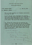 1965 Commencement Alumni, Reception Table Letters