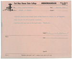 1965 Commencement Banquet, Seating Note - Spring