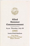 1965 Commencement Programs - Summer