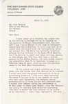 1966 Commencement Baccalaureate Sermon Speaker, Confirmation Letter- Spring