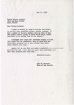 1966 Commencement Baccalaureate Sermon Speaker, Dean's Letters- Spring