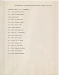 1967 Commencement Banquet, Ticket List - Spring