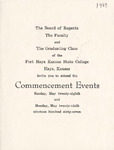 1967 Commencement Invitations