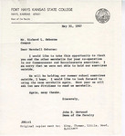 1967 Commencement Ritual, Appreciation Letters - Spring