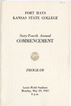 1967 Commencement Programs - Summer
