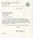 1967 Commencement Baccalaureate Sermon Speaker, Appreciation Letters - Summer