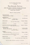 1968 Commencement Baccalaureate Program - Spring
