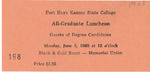 1968 Commencement Banquet, Tickets - Spring