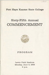 1968 Commencement Programs - Spring