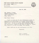 1968 Commencement Baccalaureate Sermon Speaker, Exchanged Letters - Summer
