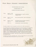 1969 Commencement Rituals, Schedule - Spring
