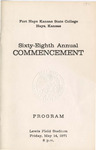 1971 Commencement Programs
