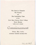 1972 Commencement Invitations