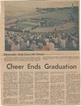 1973 Commencement Rituals, Newspaper Clipping
