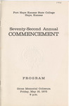 1975 Commencement Programs