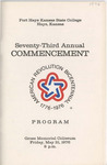 1976 Commencement Programs