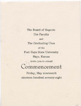 1978 Commencement Invitations