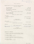 1981 Commencement Rituals, Order of Events