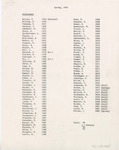 Order of Processional - May 11, 1984