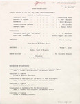 1987 Commencement Rituals, Official Order of Exercises