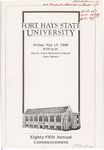 1988 Commencement Degrees, Program and Candidates