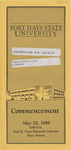 1989 Commencement Rituals, Information Program by Fort Hays State University