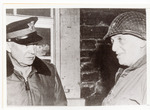 Eisenhower with Norman Cota in Rott, Germany