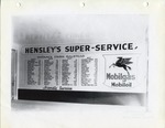 2012-1-145: Hensley's Mileage Sign