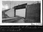 Santa Fe Railroad Track Under a Bridge