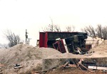 March 1990 Tornado - Damaged Dump Truck