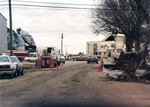 March 1990 Tornado - Vehicles and Damaged Buildings