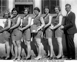 Earl Bowlby and the Women's Basketball Team at Walton High School