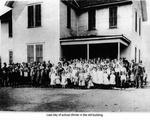 People in Front of the Old Walton School