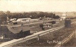 Elevated View of the Halstead Train Depot by J. E. Cox