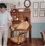 Sedgwick Mayor Viewing a Recaned Chair
