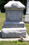 Nicholson Family Headstone