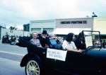 Mox and Grace Vogt and Ruth Schroeder in a Parade