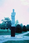 Mennonite Settler Statue Located in the Athletic Park