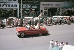 Red Convertible in a Parade