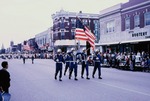 Military Color Guard Marching in the 1961 Parade