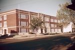 Newton High School on West Broadway in 1952