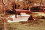 Civil War Cannon in Military Park in Newton