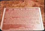 Plaque for the 1871 Water Well Memorial