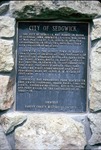 Close-Up View of Historical Marker in Sedgwick