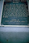 Historical Marker at the Sedgwick Historical Museum Building in 1980